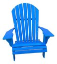 Ver imagem 3 de Cadeira Adirondack Pavão Clean Piscina Externa Azul-lazúli Azul-lazúli