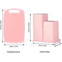 Ver imagem 6 de Kit Utensílios de Silicone e Cabo em Madeira Premium 19 Pçs:rosa