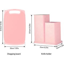 Kit Utensílios de Silicone e Cabo em Madeira Premium 19 Pçs:rosa - 6