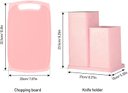 Ver imagem 6 de Kit Utensílios de Silicone e Cabo em Madeira Premium 19 Pçs:rosa