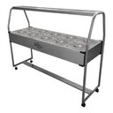 Ver imagem 1 de Carro Buffet Termico Spl-512 10 Cubas Quentes 220V - Spolu