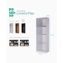 Ver imagem 4 de Multiuso Livreiro Flex Estante P/ Sala Escritório Montagem Vertical ou Horizontal - Branco
