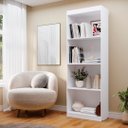 Ver imagem 1 de Multiuso Livreiro Flex Estante P/ Sala Escritório Montagem Vertical ou Horizontal - Branco