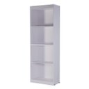 Ver imagem 2 de Multiuso Livreiro Flex Estante P/ Sala Escritório Montagem Vertical ou Horizontal - Branco