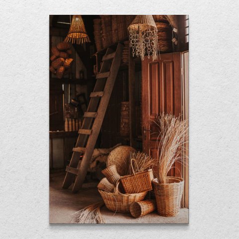 Quadro Decorativo Coleção Alme Retrô Sem Moldura e Sem Vidro 90X140