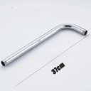 Ver imagem 3 de Ducha Chuveiro Aço Cromado 20X20 Slim Suporte Redondo Banheiro Piscina Area Externa Varanda Ralos e