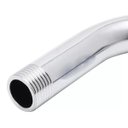 Ver imagem 5 de Ducha Chuveiro Aço Cromado 20X20 Slim Suporte Redondo Banheiro Piscina Area Externa Varanda Ralos e