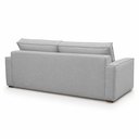 Ver imagem 4 de Sofá Sala de Estar Nilo Retratil Manual 160cm 2 Lugares Linho Cinza Claro m1 - Monari Design