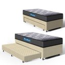 Ver imagem 4 de Cama Box + Colchão Espuma D60 Double Face Comfort Force Probel com Auxiliar Solteiro 88cm