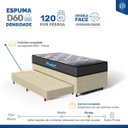 Ver imagem 7 de Cama Box + Colchão Espuma D60 Double Face Comfort Force Probel com Auxiliar Solteiro 88cm