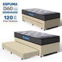 Ver imagem 5 de Cama Box + Colchão Espuma D60 Double Face Comfort Force Probel com Auxiliar Solteiro 88cm