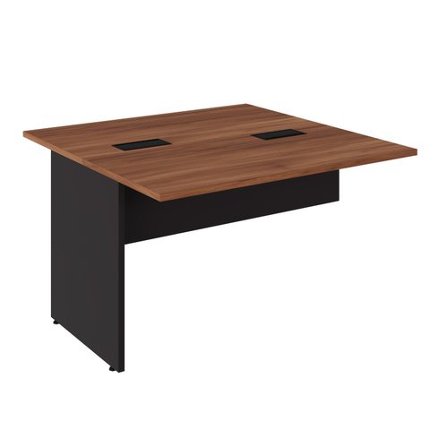 Plataforma Dupla Acoplar Pé Painel 120x120cm Nogal e Preto Yescasa Marrom