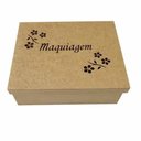 Ver imagem 1 de Caixa Mdf Tampa de Sapato Maquiagem com Divisões Flores - Cod:banh032 - Tamanho 25l X 20c X 9,5a Cm