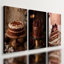 Ver imagem 1 de Kit 3 Quadro Decorativo Confeitaria Bolo Padaria Doceria E1 28x20cm