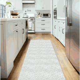 Tapete Passadeira 2,00M x 65cm Grande para Cozinha Nórdico - Cru (Off White) - 2