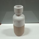 Ver imagem 2 de Castiçal Porta Vela Cerâmica 26x10x10cm Bege