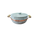 Ver imagem 3 de Jogo 5 Panela em Pedra Sabão ( Alça Cobre e Madeira) + Manteguiera