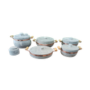 Ver imagem 1 de Jogo 5 Panela em Pedra Sabão ( Alça Cobre e Madeira) + Manteguiera