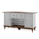 Ver imagem 2 de Mesa Ilha Cozinha 2 portas 2 gavetas Hannover - M560710 - Imbuia - Verniz