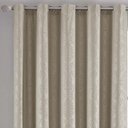 Ver imagem 2 de Cortina Iza Jacquard Estampado Floral 3,00x2,60m Sala Quarto Varão 3m - Bege