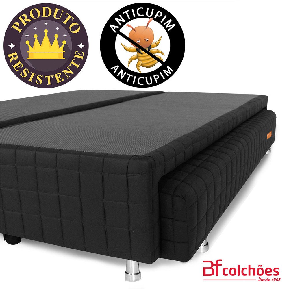 Cama Box Queen Ortopédica com Duas Camas Auxiliares 158x198cm Bf Colchões - 7