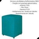 Ver imagem 2 de Puff Quadrado em Suede Decorativo
