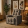 Poltrona Cadeira Vitória Papai e Mamãe com Encosto Macio para Sala de Descanso Capuccino - 3