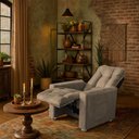 Ver imagem 2 de Poltrona Cadeira Vitória Papai e Mamãe com Encosto Macio para Sala de Descanso Capuccino