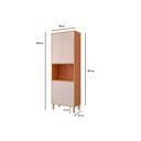 Ver imagem 3 de Paneleiro de Cozinha Esplêndida Torre Quente C/ 4 Portas 2 Fornos 70cm Freijo/titanium - Mgm