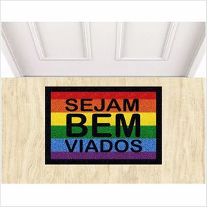 TAPETE SEJAM BEM VIADOS, CAPACHOS DIVERTIDOS PARA ENTRADA.