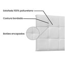 Ver imagem 3 de Cabeceira Painel Verona Queen 160cm Corino Branco
