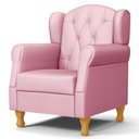 Ver imagem 1 de Poltrona de Amamentação e Descanso com Pés de Madeira Lucy P04 Sintético Rosa - Mpozenato