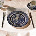 Ver imagem 2 de Toalha Mesa Redonda 4 Lugares Jacquard Requinte Ii - Dohler Jacquard Requinte Ii - Redonda Bege Tj-5