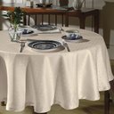 Ver imagem 1 de Toalha Mesa Redonda 4 Lugares Jacquard Requinte Ii - Dohler Jacquard Requinte Ii - Redonda Bege Tj-5