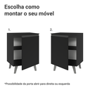 Ver imagem 5 de Balcão de Cozinha 60 cm 1 Porta com Pés Preto Nice Madesa