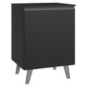 Ver imagem 1 de Balcão de Cozinha 60 cm 1 Porta com Pés Preto Nice Madesa