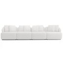 Ver imagem 3 de Sofá 4 Lugares para Sala de Estar Living 308cm Arlo F04 Bouclê Branco - Lyam Decor