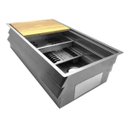 Ver imagem 6 de Cuba Gourmet Aço Inox 304 Premium Pia Cozinha Profissional120x44 C/acessórios Cozix