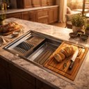 Ver imagem 1 de Cuba Gourmet Aço Inox 304 Premium Pia Cozinha Profissional120x44 C/acessórios Cozix