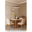Ver imagem 3 de Mesa 90x90 com Vidro Canto Reto 115 Canela Off White