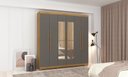 Ver imagem 5 de Guarda Roupa 6 Portas Com Espelho Audi Nature Alasca