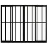 Janela de Correr em Alumínio com 4 Folhas 1,00x1,50 Preto com Grade - PTORD2270 - HALE - 2