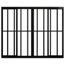 Ver imagem 2 de Janela de Correr em Alumínio com 4 Folhas 1,00x1,50 Preto com Grade - PTORD2270 - HALE