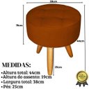 Ver mais imagens de Jogo Conforto 1 Namoradeira 2 Poltronas com 1 Puff Resistente para Sala de Estar Luxo Recepção
