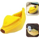 Ver imagem 2 de Casinha Cachorro Caminha Pet Gato Banana Cama Pelúcia Grande Portátil Almofada Cães Viagem Toca
