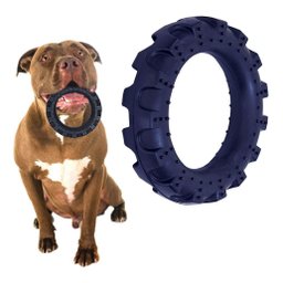 Brinquedo para Cães Pneu Hard Pequeno Preto - 1
