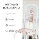 Ver imagem 7 de Conjunto Sala de Jantar com 6 Cadeiras Lívia Branco/Bege