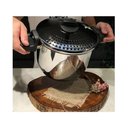 Ver imagem 6 de Espagueteira de Aço Inox Panela para Massa 5 Litros Escorredor Funciona em Fogão de Indução