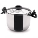 Ver imagem 1 de Espagueteira de Aço Inox Panela para Massa 5 Litros Escorredor Funciona em Fogão de Indução