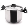 Espagueteira de Aço Inox Panela para Massa 5 Litros Escorredor Funciona em Fogão de Indução - 1